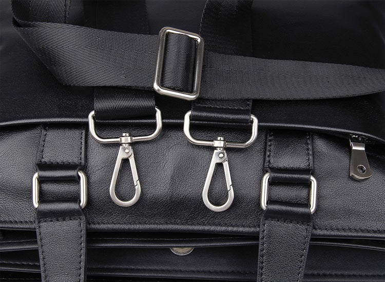 Mens Leather Laptop Messenger Bag Men Crossbody Leather Side Bags Briefcase For Mens 7328