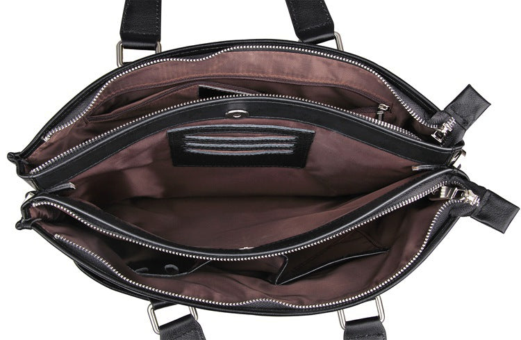 Mens Leather Laptop Messenger Bag Men Crossbody Leather Side Bags Briefcase For Mens 7328