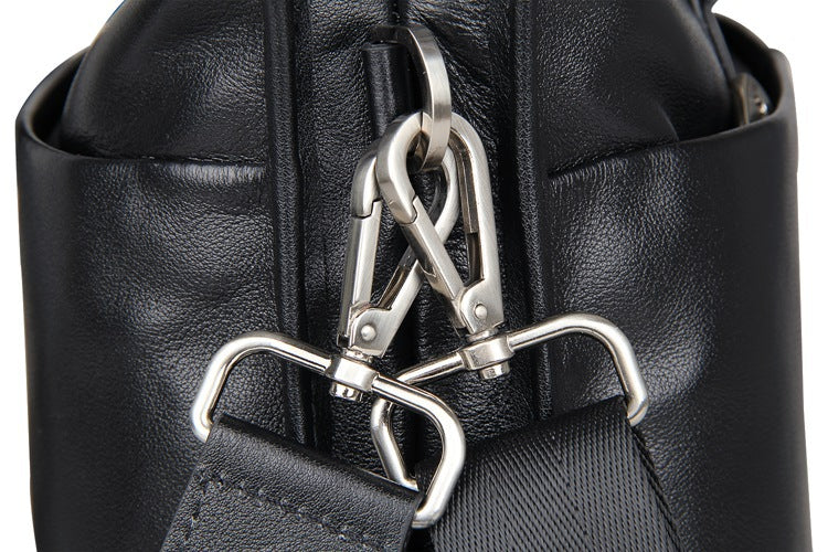 Mens Leather Laptop Messenger Bag Men Crossbody Leather Side Bags Briefcase For Mens 7328